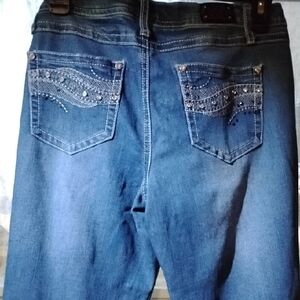 Earl Jeans Dark Blue Boot Cut with Embellished Pockets